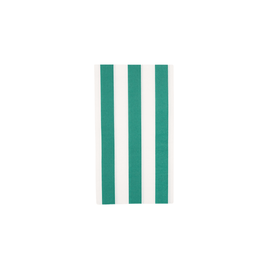 Cabana Stripe Guest Towels in Emerald Green - Set of 15 - Hosted by Kelly Gaudreau
