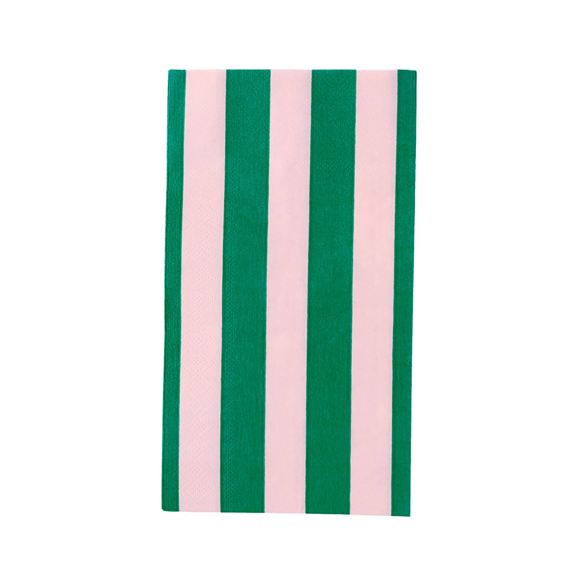 Cabana Stripe Guest Towels in Pink and Green - Set of 20 - Hosted by Kelly Gaudreau