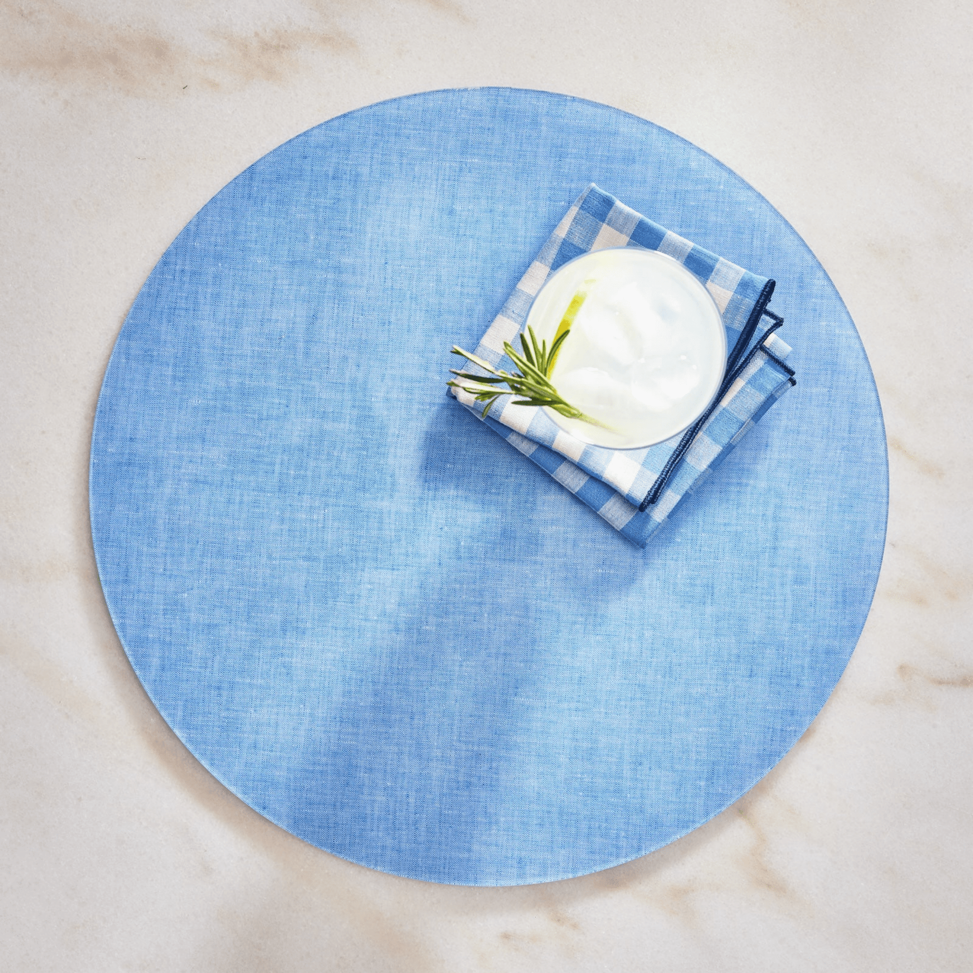 Campbell Blue Chambray Placemat - Set of 4 - Hosted by Kelly Gaudreau