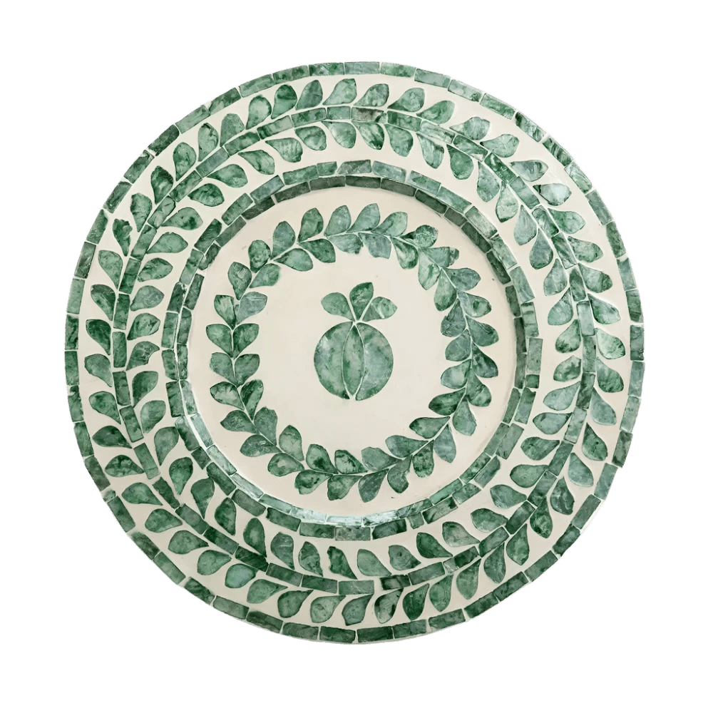 Capiz Shell Pomegranate Placemat Ivy Set of 4 - Hosted by Kelly Gaudreau