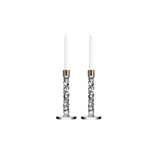Carat Candlestick Brass Medium - Set of 2 - Hosted by Kelly Gaudreau