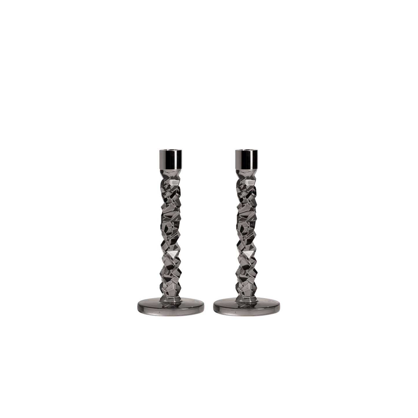 Carat Candlestick Graphite - Set of 2 - Hosted by Kelly Gaudreau