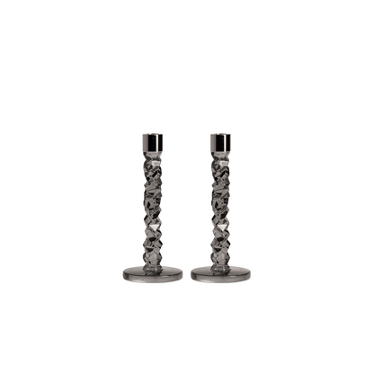Carat Candlestick Graphite - Set of 2 - Hosted by Kelly Gaudreau