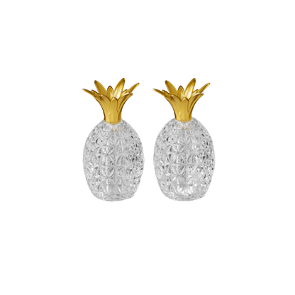 Caterina & Vittoria Salt and Pepper in Clear - Hosted by Kelly Gaudreau