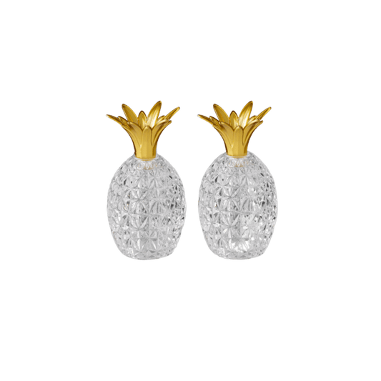 Caterina & Vittoria Salt and Pepper in Clear - Hosted by Kelly Gaudreau