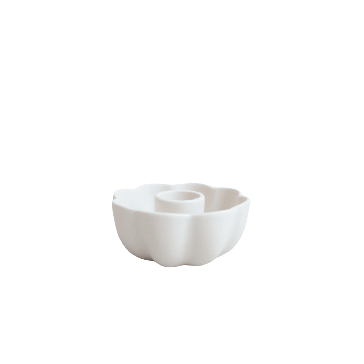 Ceramic Fleur Taper Holder - Hosted by Kelly Gaudreau