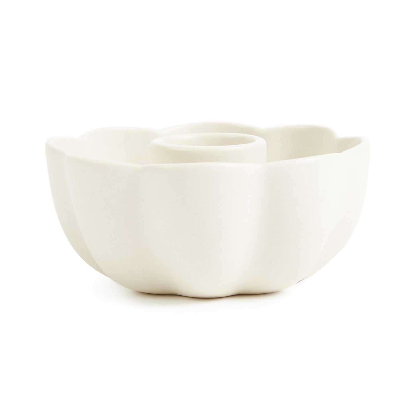 Ceramic Fleur Taper Holder - Hosted by Kelly Gaudreau