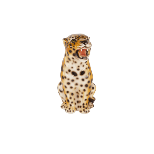Ceramic Jungle Leopard Candlestick Holder - Hosted by Kelly Gaudreau