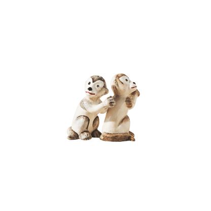 Ceramic Monkey Salt & Pepper Shakers - Hosted by Kelly Gaudreau