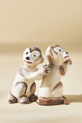 Ceramic Monkey Salt & Pepper Shakers - Hosted by Kelly Gaudreau