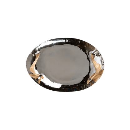 Chalet Nickel Tray with Horn Handles - Hosted by Kelly Gaudreau