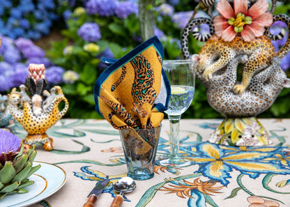 Cheetah Kings Napkins in Gold - Set of 2 - Hosted by Kelly Gaudreau