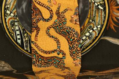 Cheetah Kings Napkins in Gold - Set of 2 - Hosted by Kelly Gaudreau