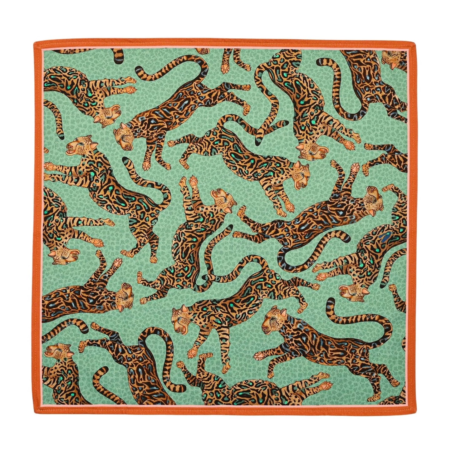 Cheetah Kings Napkins in Jade - Set of 2 - Hosted by Kelly Gaudreau