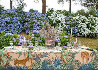 Cheetah Kings Napkins in Jade - Set of 2 - Hosted by Kelly Gaudreau