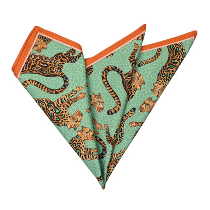 Cheetah Kings Napkins in Jade - Set of 2 - Hosted by Kelly Gaudreau