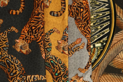 Cheetah Kings Napkins in Night - Set of 2 - Hosted by Kelly Gaudreau