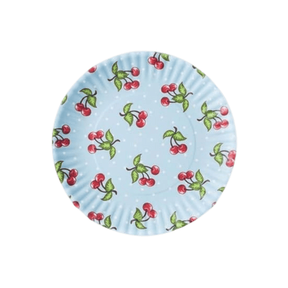 Cherries Melamine "Paper" Plates Set of 4 - Hosted by Kelly Gaudreau
