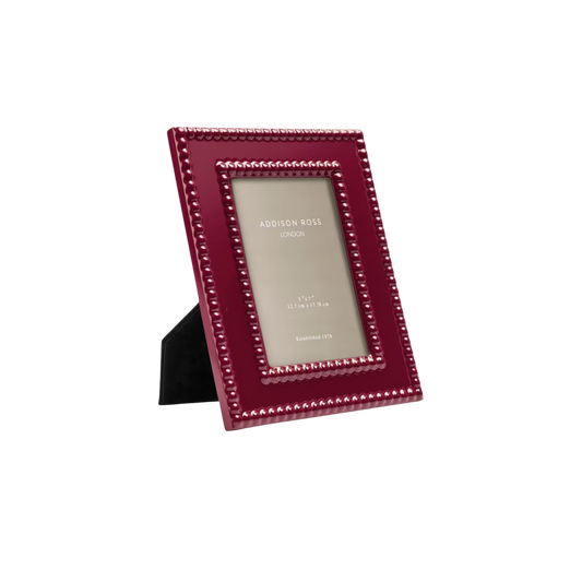 Bobbin Lacquer Photo Frame - Cherry