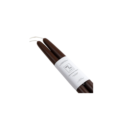 100% Beeswax Dipped Taper Candles - Set of 2