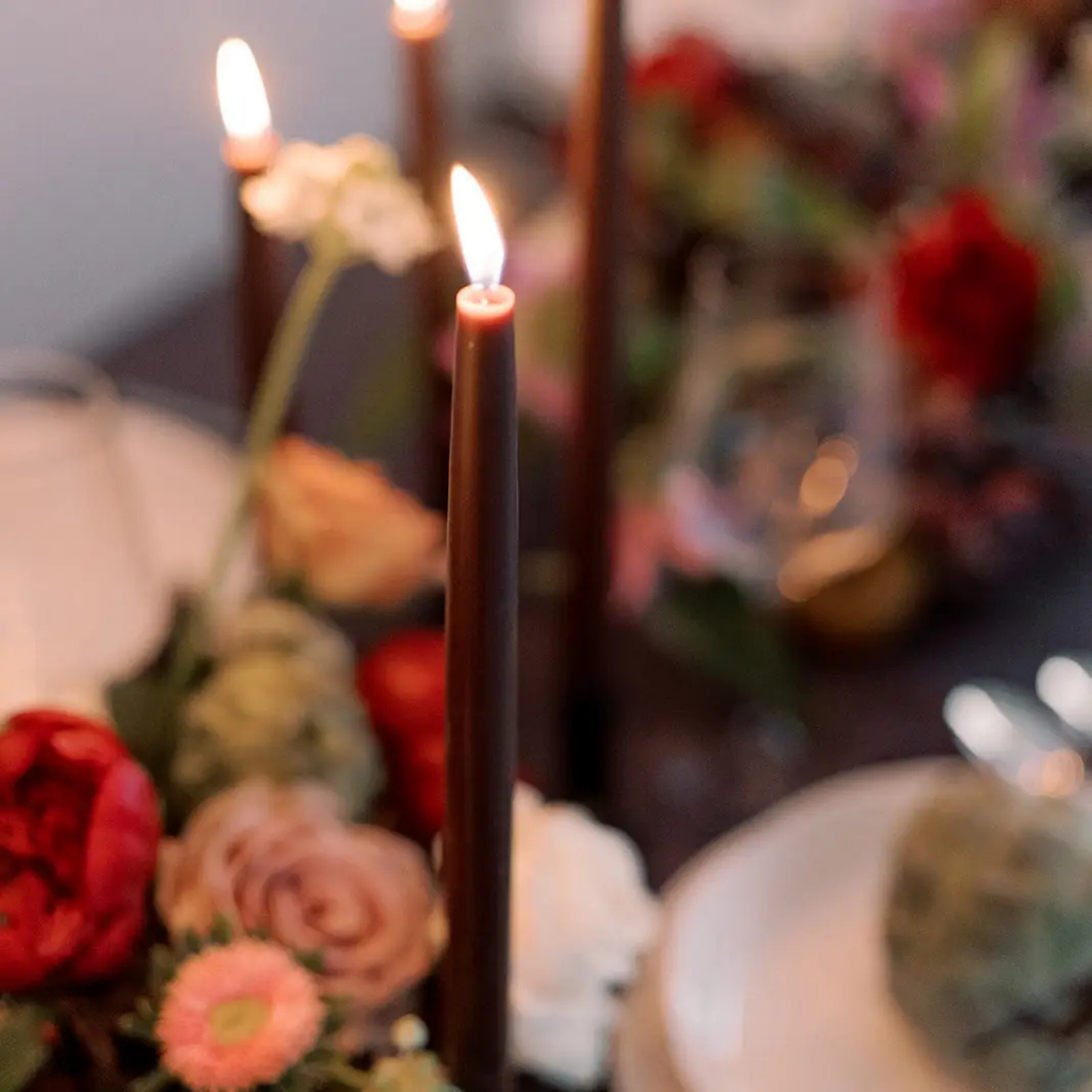 100% Beeswax Dipped Taper Candles - Set of 2