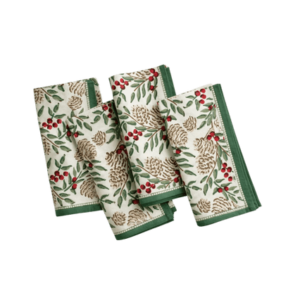 Christmas Garland Napkins - Set of 4 - Hosted by Kelly Gaudreau
