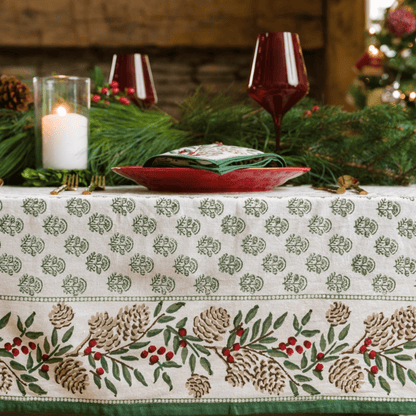 Christmas Garland Tablecloth - Hosted by Kelly Gaudreau