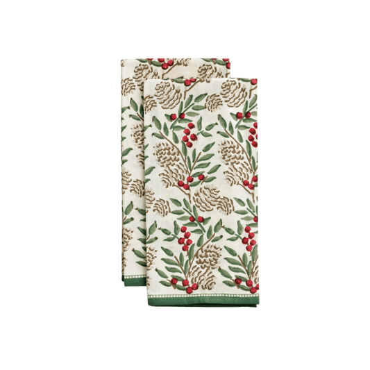 Christmas Garland Tea Towels - Set of 2 - Hosted by Kelly Gaudreau