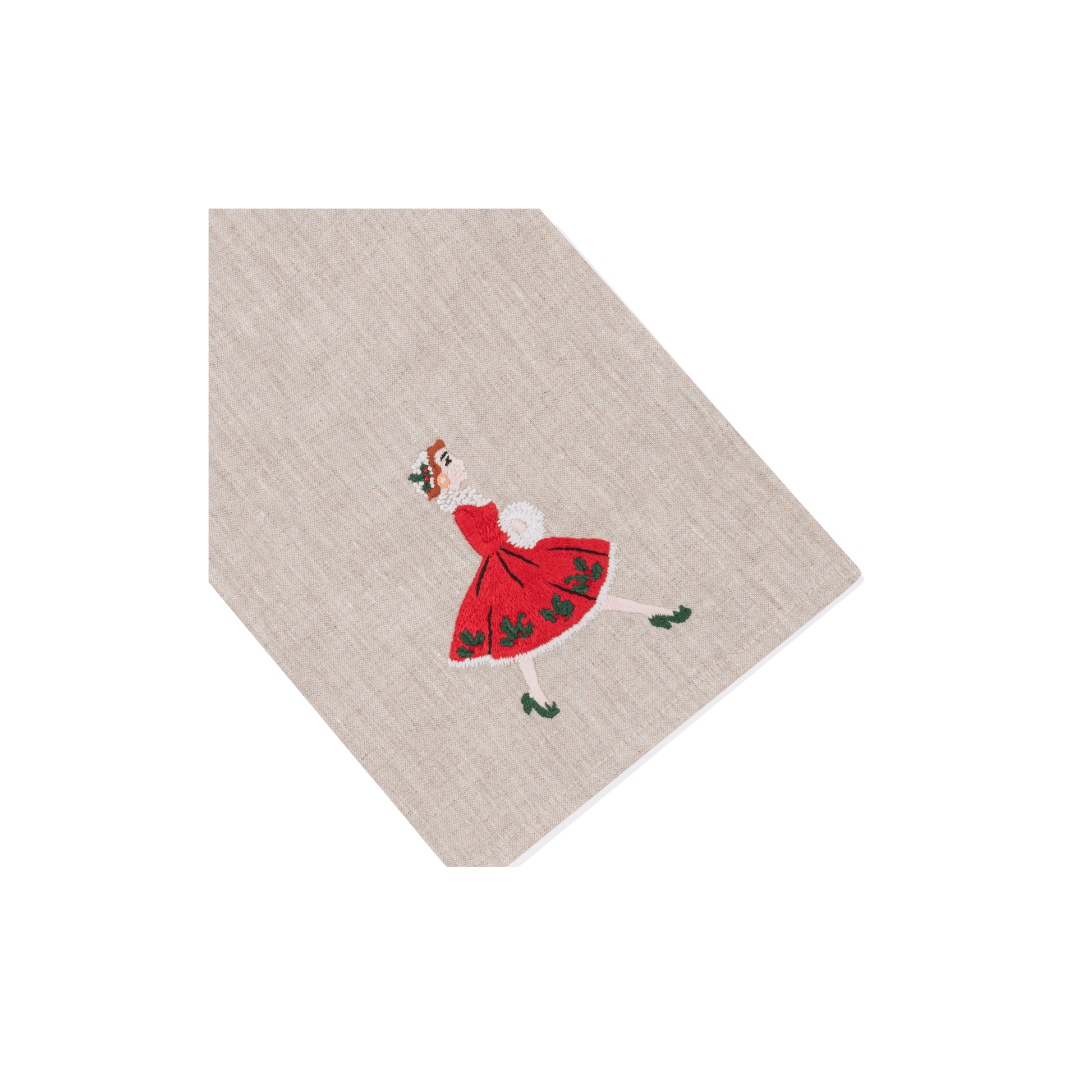 Christmas Lady Tip Towel - Flax - Hosted by Kelly Gaudreau