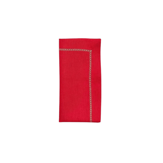 Classic Napkin in Red - Set of 4 - Hosted by Kelly Gaudreau