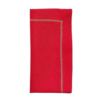 Classic Napkin in Red - Set of 4 - Hosted by Kelly Gaudreau