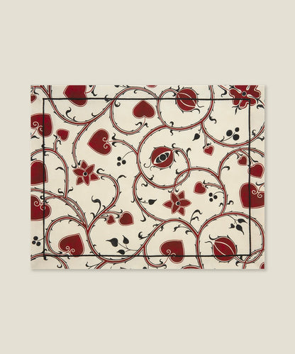 Classy Ecru Embroidered Placemat Set of 4 - Hosted by Kelly Gaudreau