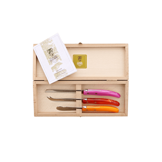 Claude Dozorme Berlingot Laguiole Breakfast Set - Pink - Orange - Hosted by Kelly Gaudreau