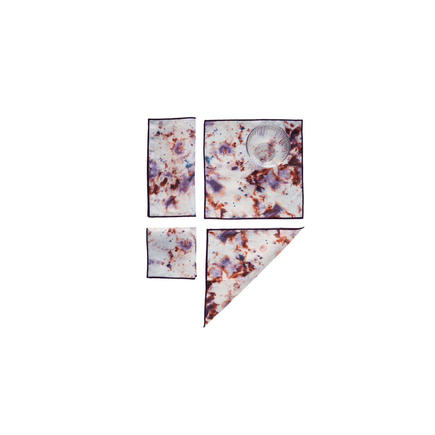 Cocktail Napkins - Rose Marble Set of 2 - Hosted by Kelly Gaudreau