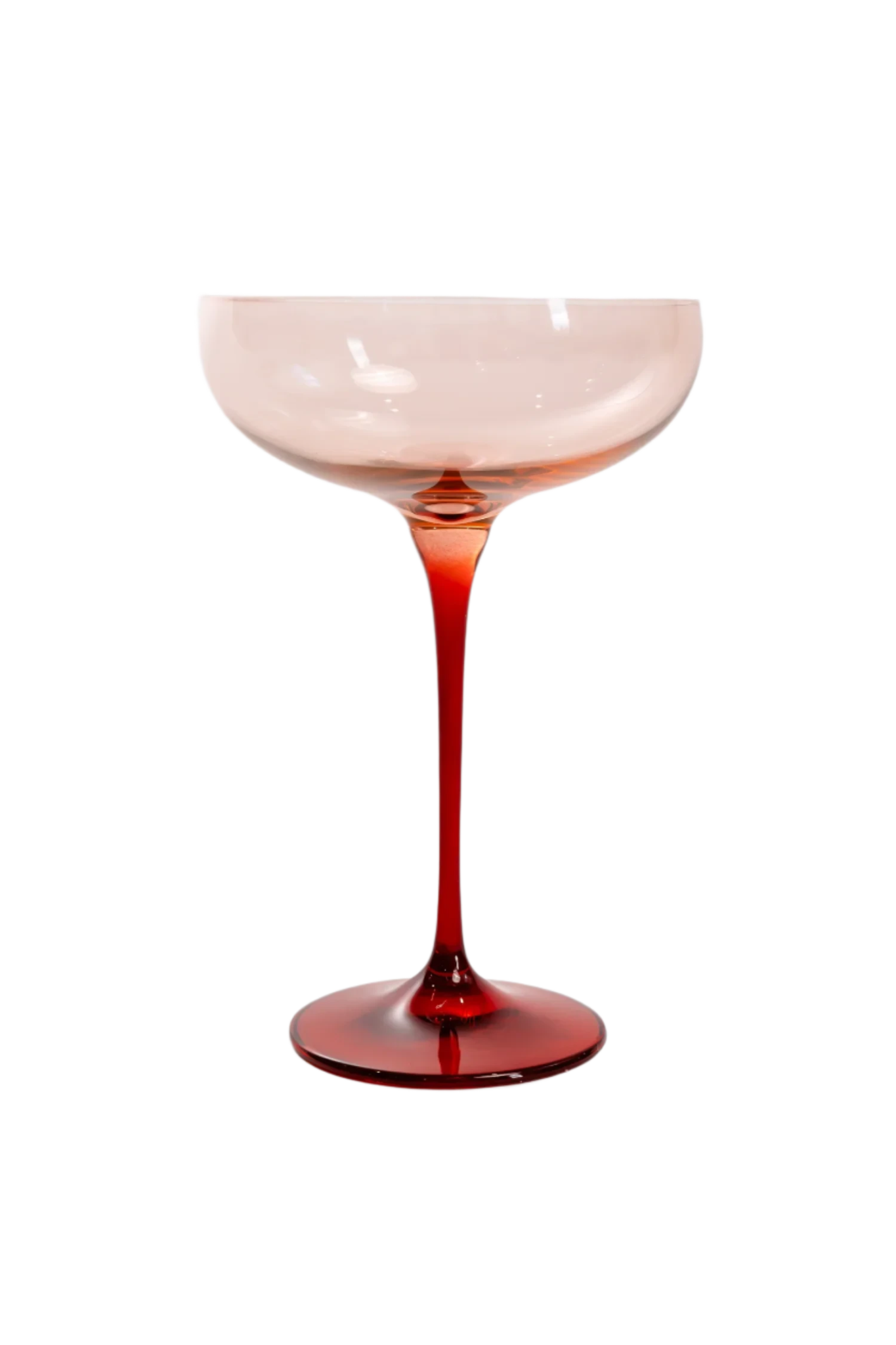Colored Champagne Coupe - Blush Pink and Red Set of 6 - Hosted by Kelly Gaudreau