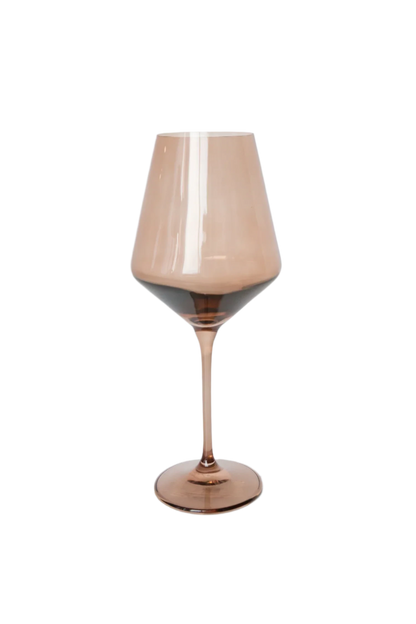 Colored Wine Stemware - Amber Smoke Set of 6 - Hosted by Kelly Gaudreau