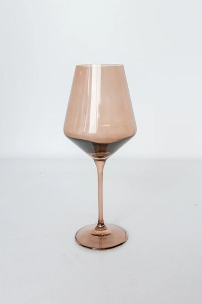 Colored Wine Stemware - Amber Smoke Set of 6 - Hosted by Kelly Gaudreau