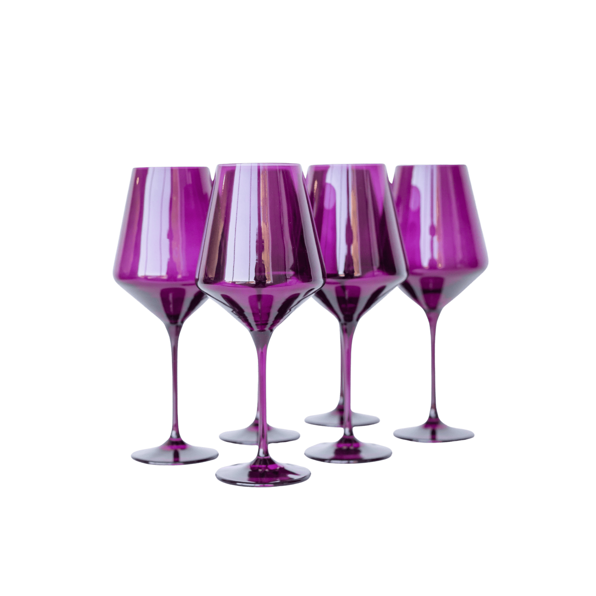 Colored Wine Stemware - Amethyst Set of 6 - Hosted by Kelly Gaudreau
