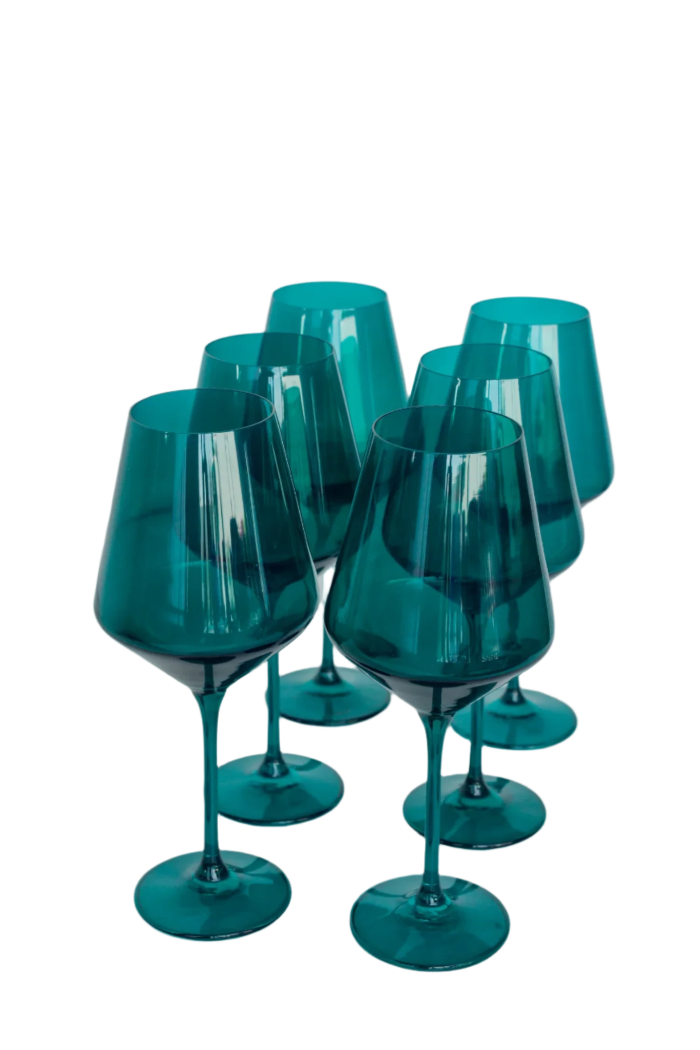 Colored Wine Stemware - Emerald Green Set of 6 - Hosted by Kelly Gaudreau