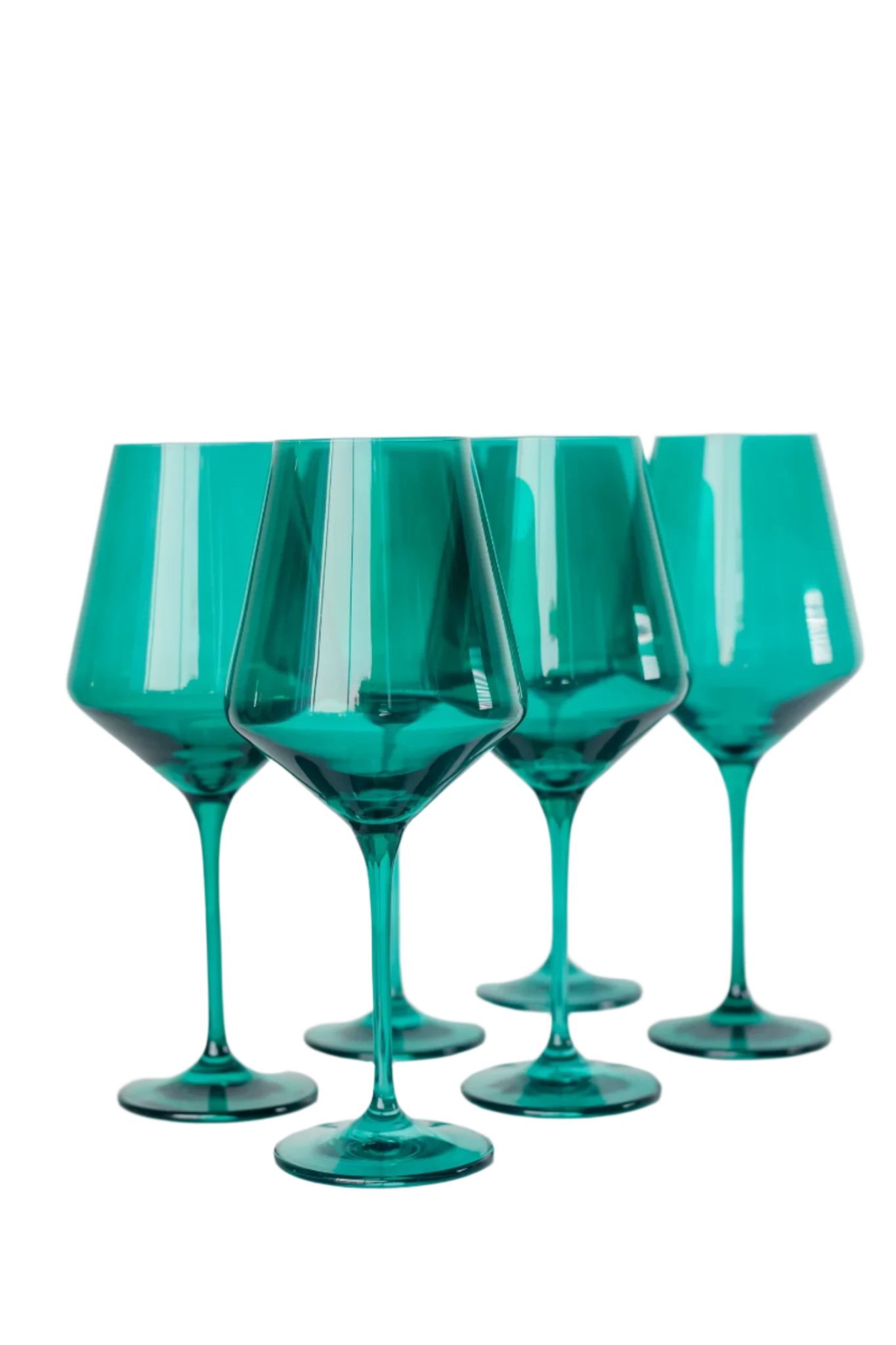 Colored Wine Stemware - Emerald Green Set of 6 - Hosted by Kelly Gaudreau