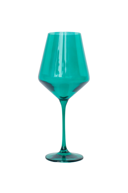 Colored Wine Stemware - Emerald Green Set of 6 - Hosted by Kelly Gaudreau