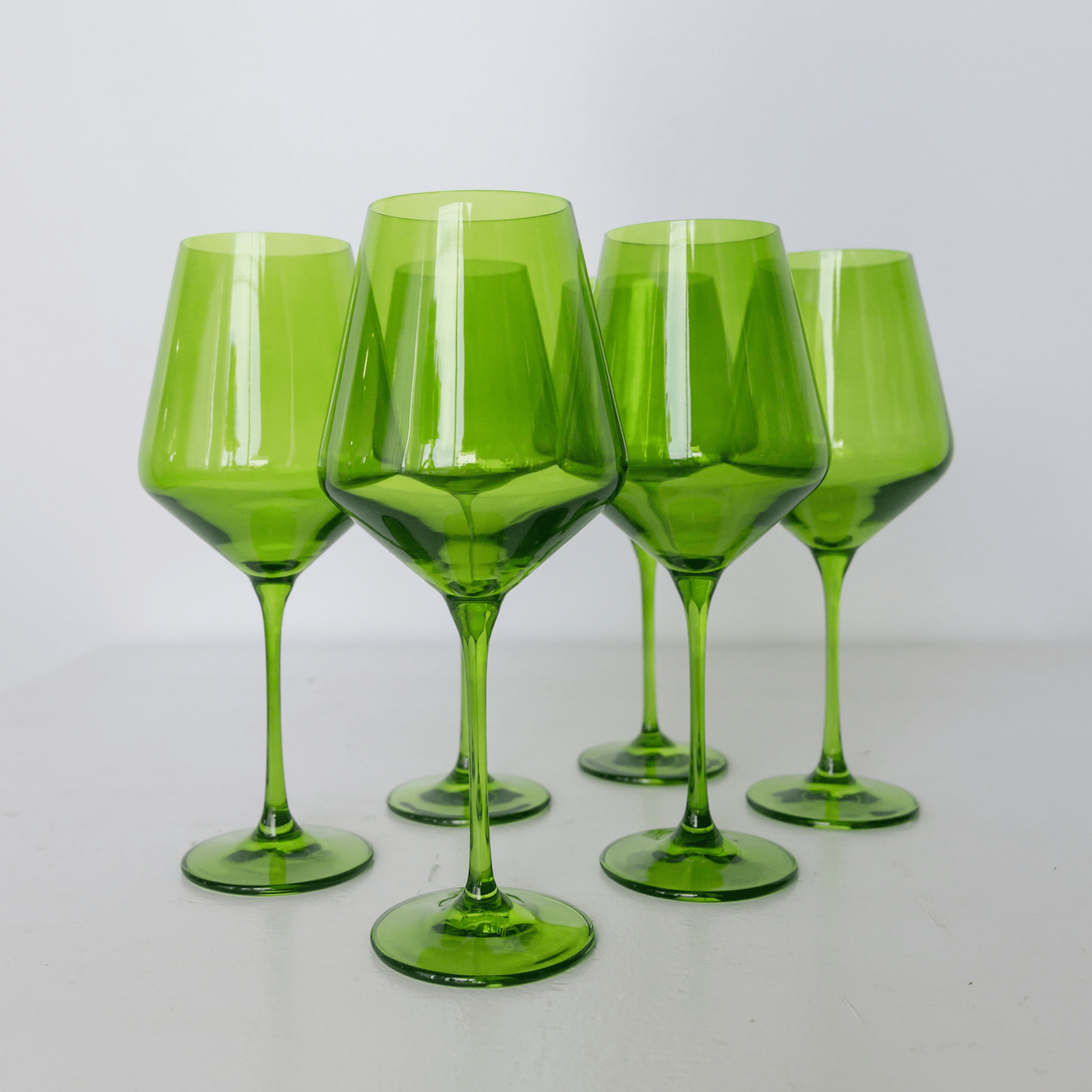 Colored Wine Stemware - Forest Green Set of 6 - Hosted by Kelly Gaudreau
