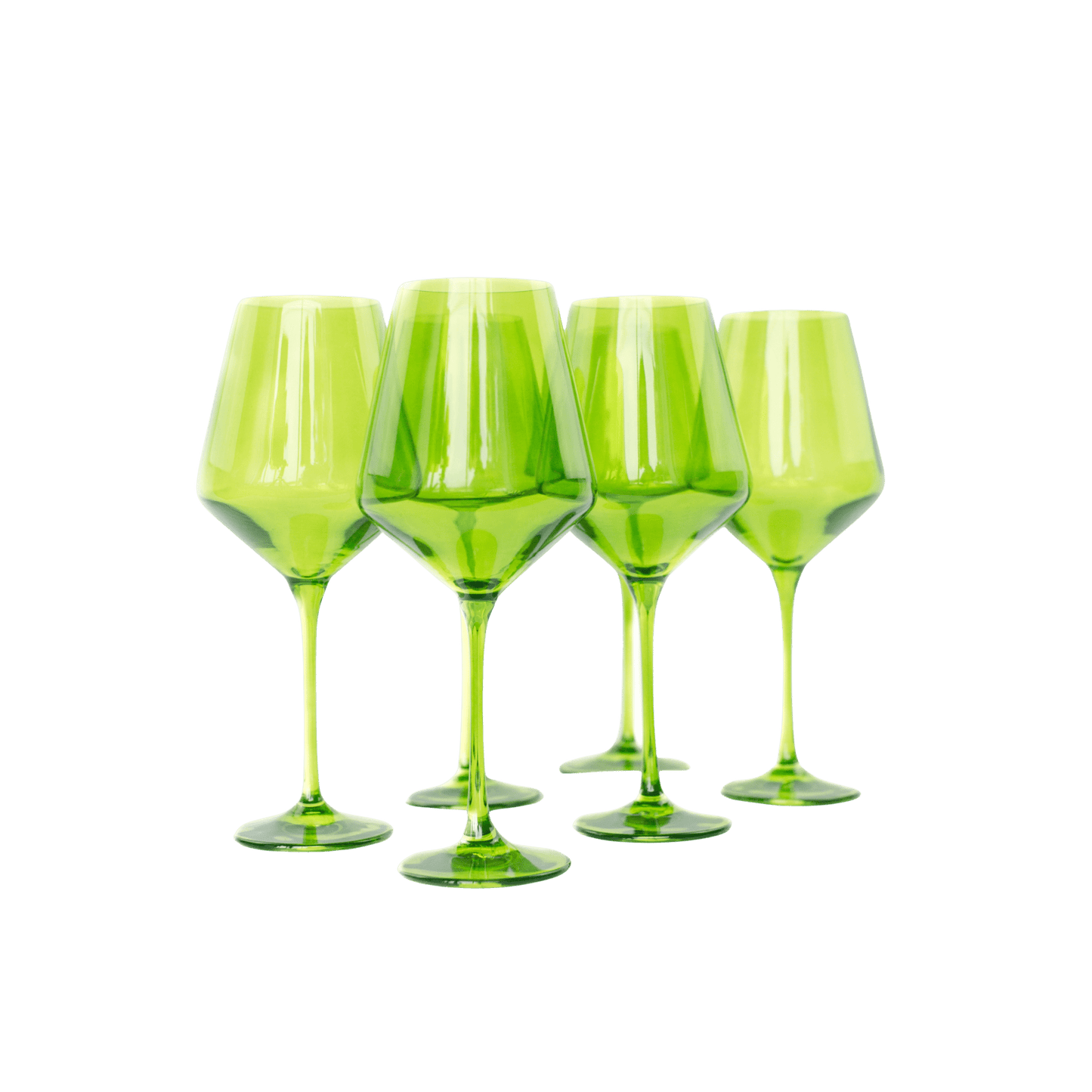 Colored Wine Stemware - Forest Green Set of 6 - Hosted by Kelly Gaudreau
