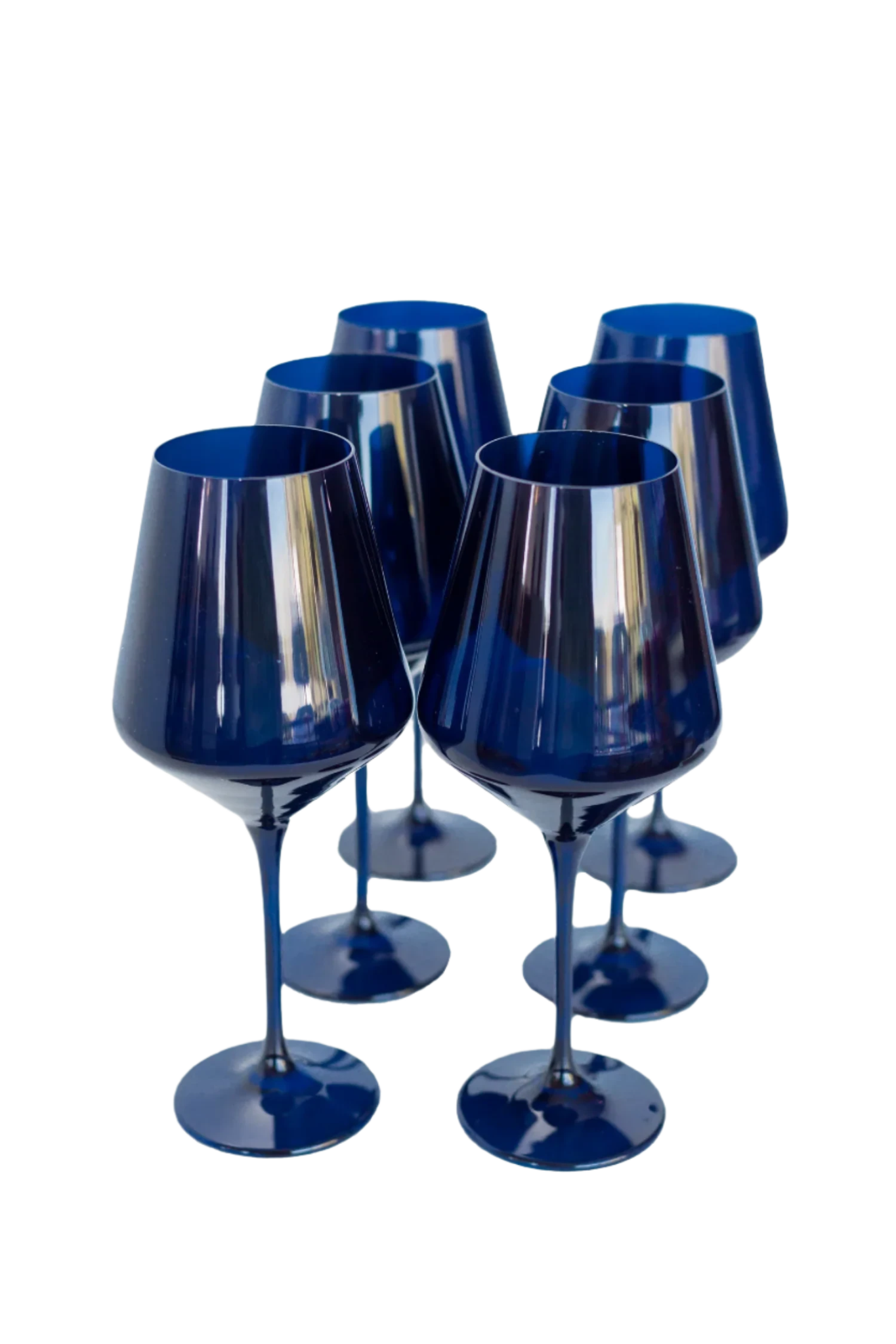 Colored Wine Stemware - Midnight Blue Set of 6 - Hosted by Kelly Gaudreau