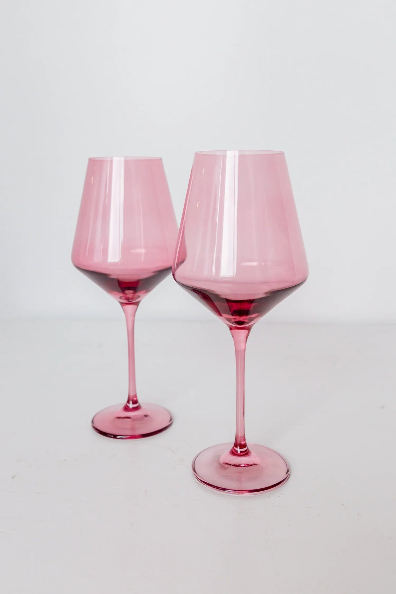 Colored Wine Stemware - Rose Set of 6 - Hosted by Kelly Gaudreau