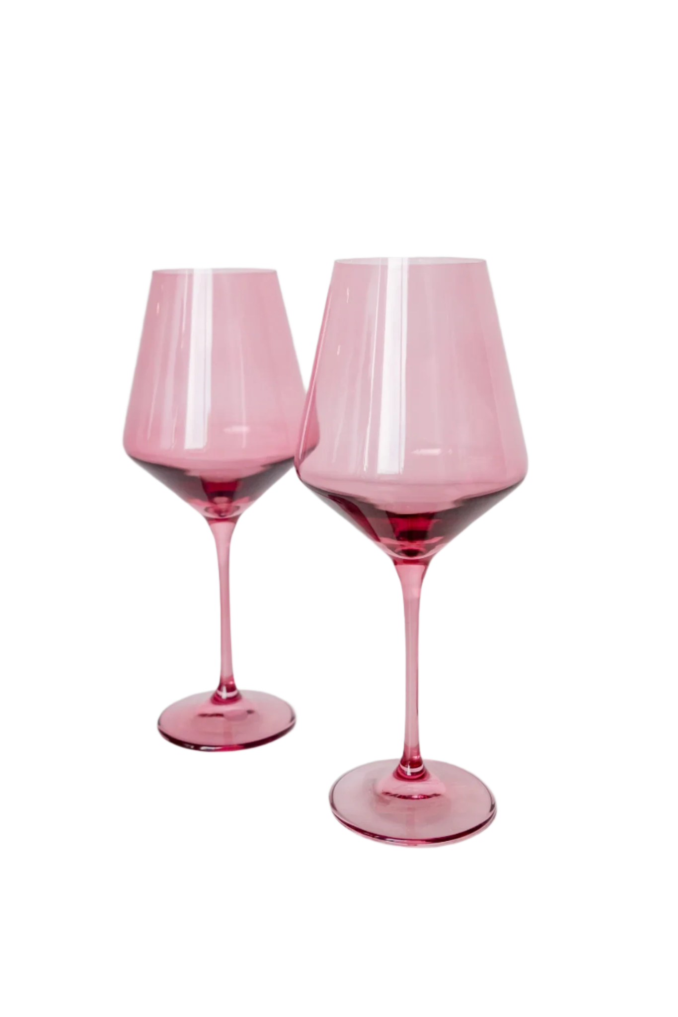 Colored Wine Stemware - Rose Set of 6 - Hosted by Kelly Gaudreau