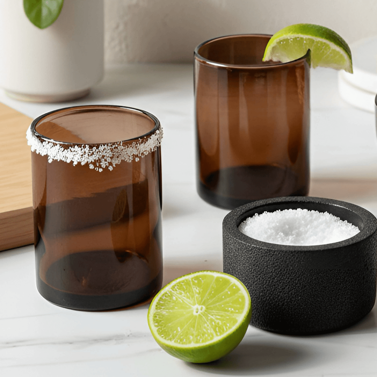 Concrete Salt Cellar with Wooden Lid - Hosted by Kelly Gaudreau