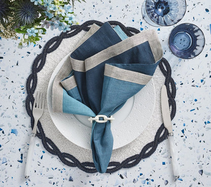 Cool Toned Dip Dye Napkins - Set of 4 - Hosted by Kelly Gaudreau