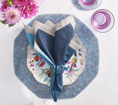 Cool Toned Dip Dye Napkins - Set of 4 - Hosted by Kelly Gaudreau