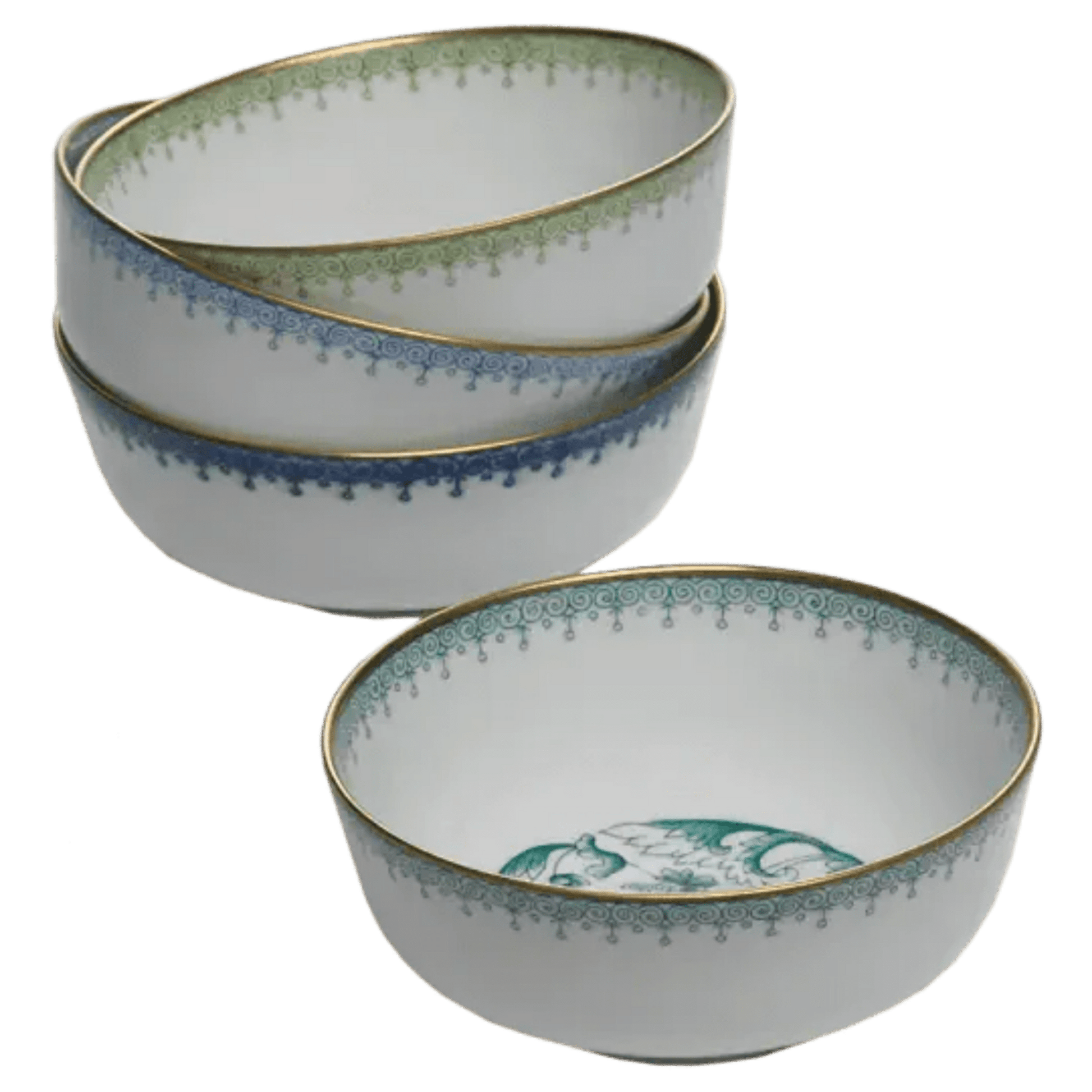 Cornflower Lace Dessert Bowl - Hosted by Kelly Gaudreau